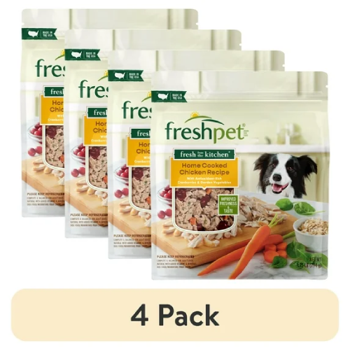 (4 pack) Freshpet Fresh Dog Food, Fresh From The Kitchen